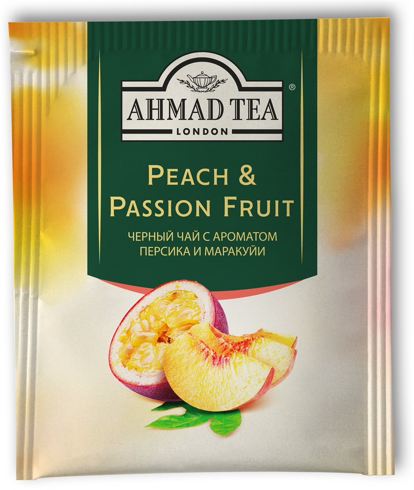 Чай "Ahmad Tea", Персик-Маракуйя, чёрный, в пакетиках с ярлычками в конвертах, 25х1,5гр
Чай "Ahmad Tea", Персик-Маракуйя, чёрный, в пакетиках с ярлычками в конвертах, 25х1,5гр