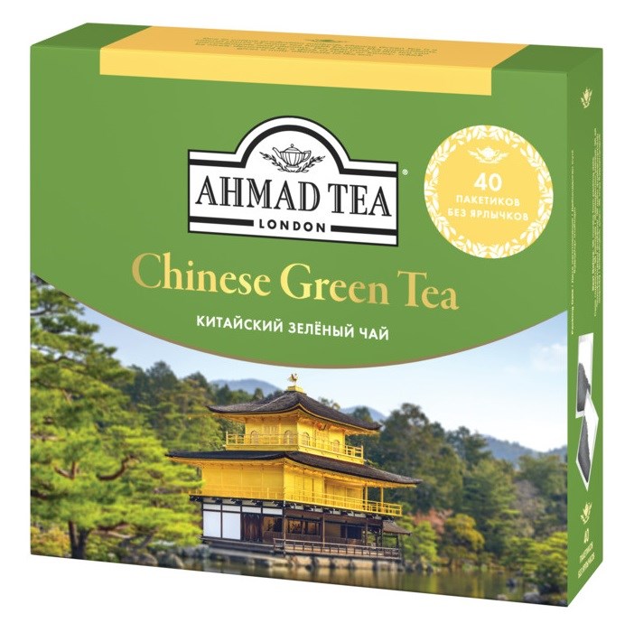 

Чай "Ahmad Tea" «Китайский», зелёный, в пакетиках без ярлычков, 40х1,8г