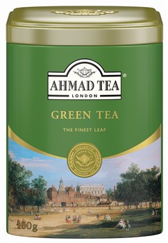 Чай "Ahmad Tea", Зеленый чай, металлическая банка, 100г - фото 7241