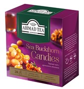 Чай "Ahmad Tea" Облепиховые Леденцы, чёрный, листовой, в пирамидках, 20х1,8г